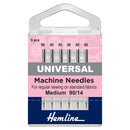 Hemline Sewing Machine Needles: Universal: Medium/Heavy 90(14): 6 Pieces-1