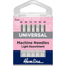 Hemline Sewing Machine Needles: Universal: Mixed Fine: 6 Pieces-1