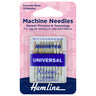 Aiguilles pour machine à coudre Hemline : Universelles : Assorties : 10 pièces