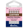 Hemline Sewing Machine Needles: Leather: Mixed: 6 Pieces