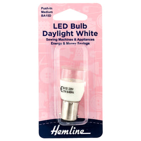 Hemline Sewing Machine Bulb: LED: 220V: Bayonet BA15D - Sewing Machine replacement bulb