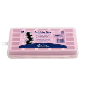 Hemline Bobbin Box: Plastic: Holds 25 Spools - Bobbin case