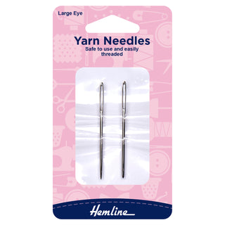 Hemline Hand Sewing Needles: Wool & Yarn: Metal: 2 Pieces