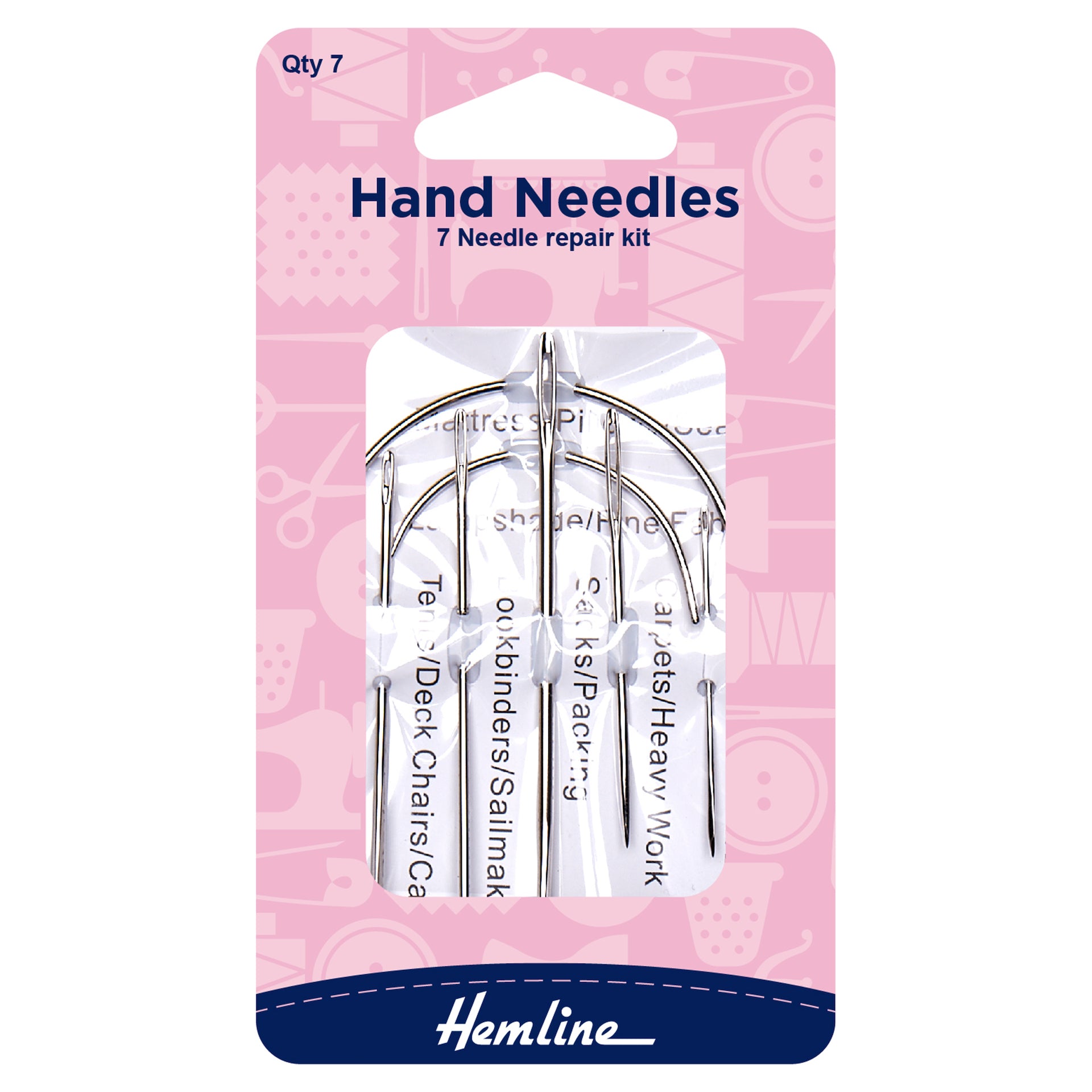 Hemline Hand Sewing Needles: Repair: 7 Pieces