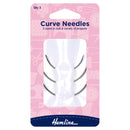 Hemline Hand Sewing Needles: Curved Set: 3 Pieces-1