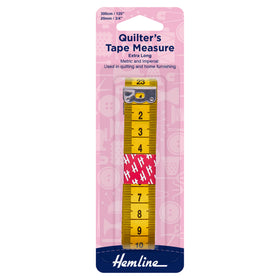 Hemline Quilter's Tape Measure: Extra Long: 300cm