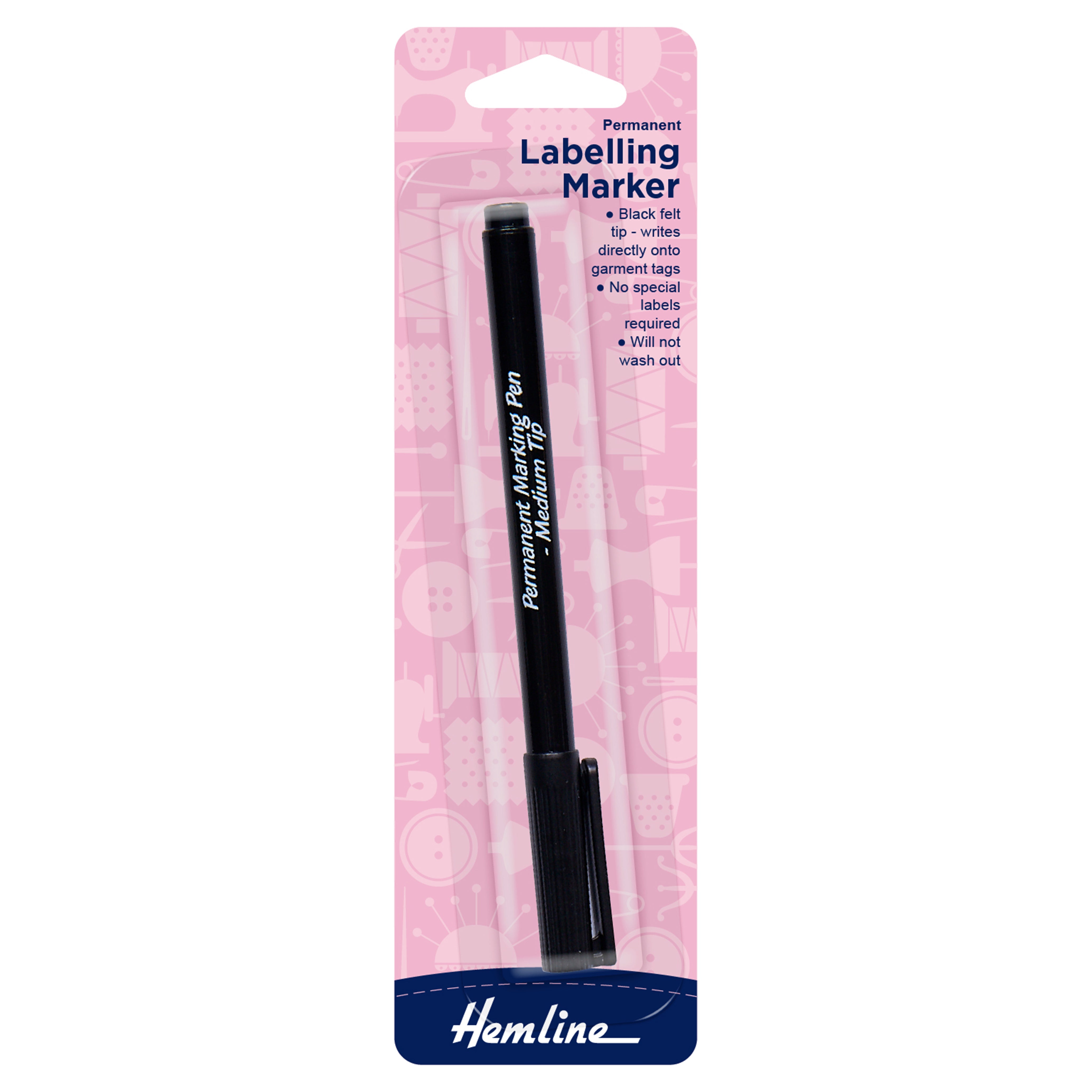 Hemline Permanent Labelling Pen