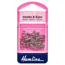 Hemline Hooks and Eyes: Nickel: 14 Sets-3