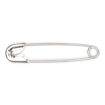Hemline Safety Pins: 27mm: Nickel: 36 Pieces - 0