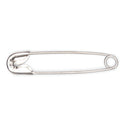 Hemline Safety Pins: Value Pack: Nickel: 100 Pieces