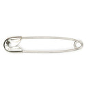 Hemline Safety Pins: 34mm: Nickel: 30 Pieces-2
