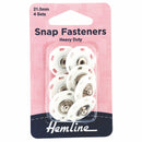 Hemline Snap Fasteners: Sew-on: Plastic: 21.5mm: Pack of 4-2