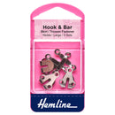 Hemline Hook and Bar: Large: Nickel: Pack of 3-1