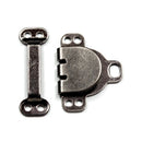 Hemline Hook and Bar: Small: Black: Pack of 3-2