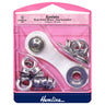 Kit de démarrage d'œillets pour ourlets : 10,5 mm : nickel et argent : (F) : 15 pièces