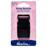 Hemline Strap Buckle: 25mm: Black: 1 Piece