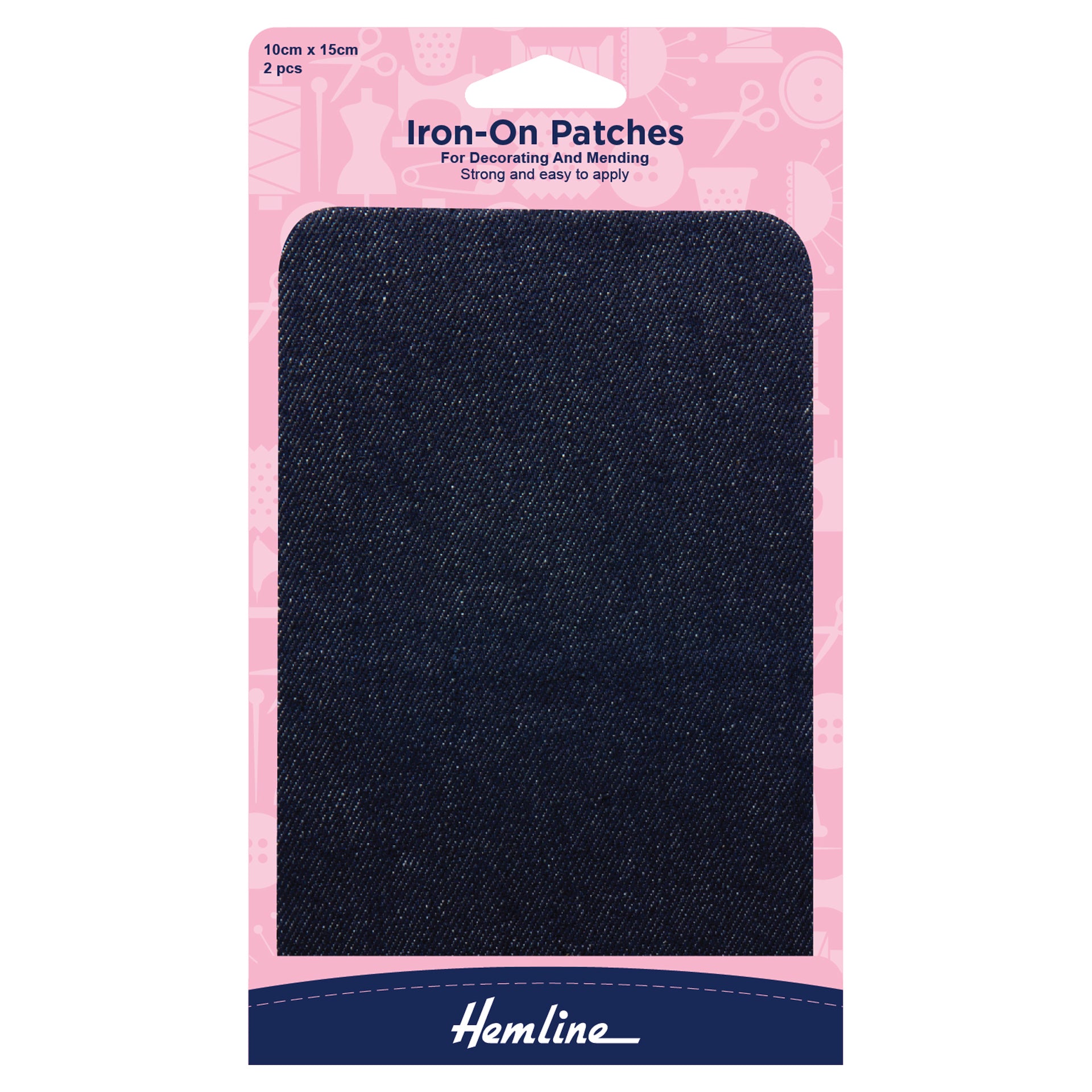 Hemline Cotton Twill Patches: 10 x 15cm - 0