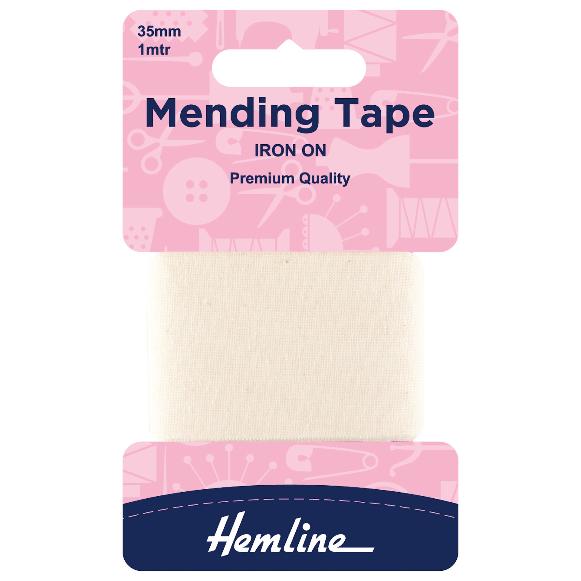 Hemline Iron-On Mending Tape: 100cm x 38mm - 0