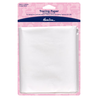 Hemline Tracing Paper: Plain: 76 x 102cm