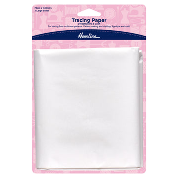 Hemline Tracing Paper: Plain: 76 x 102cm