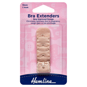 Hemline Bra Back Extenders: 19mm - Bra Extender