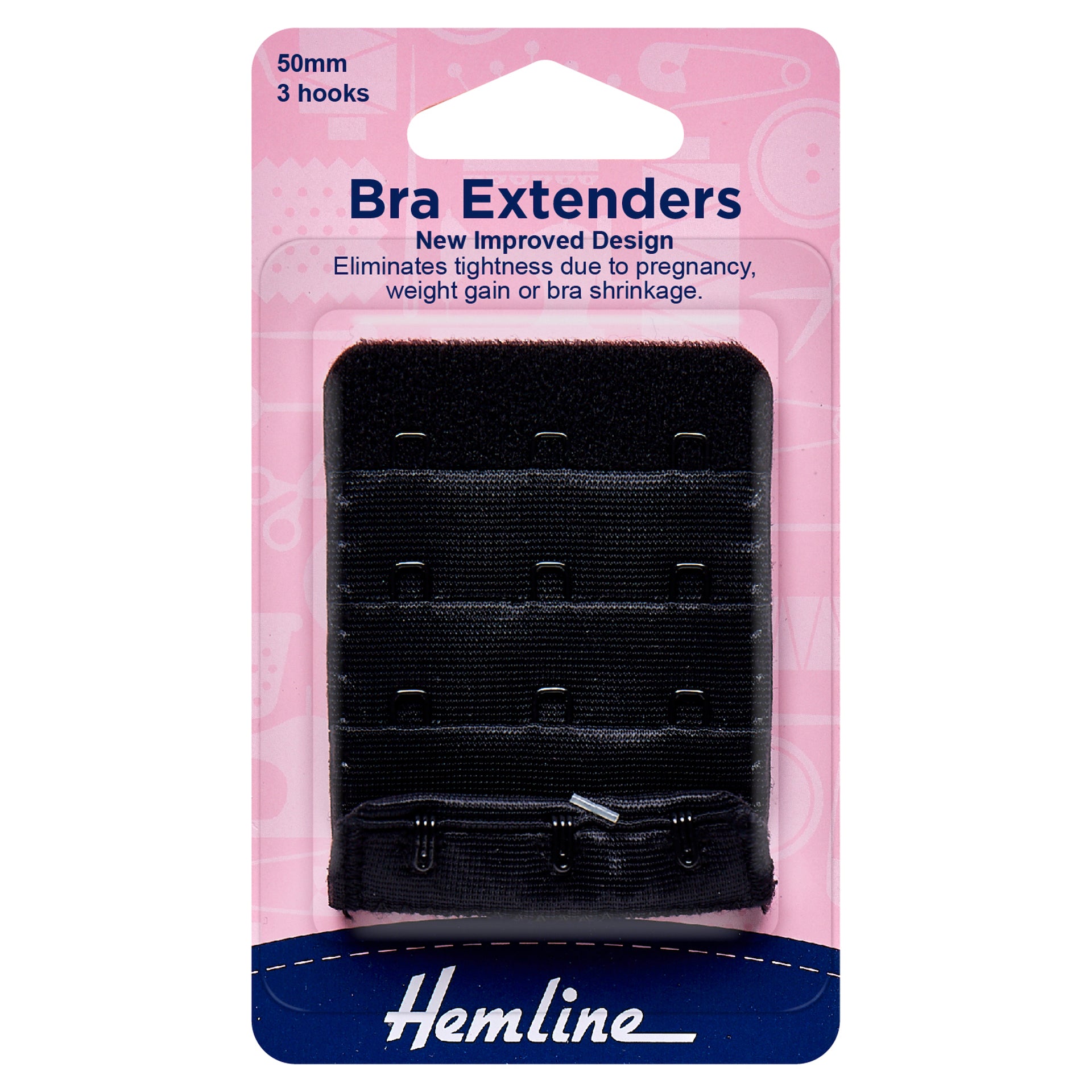 Hemline Bra Back Extenders: 50mm