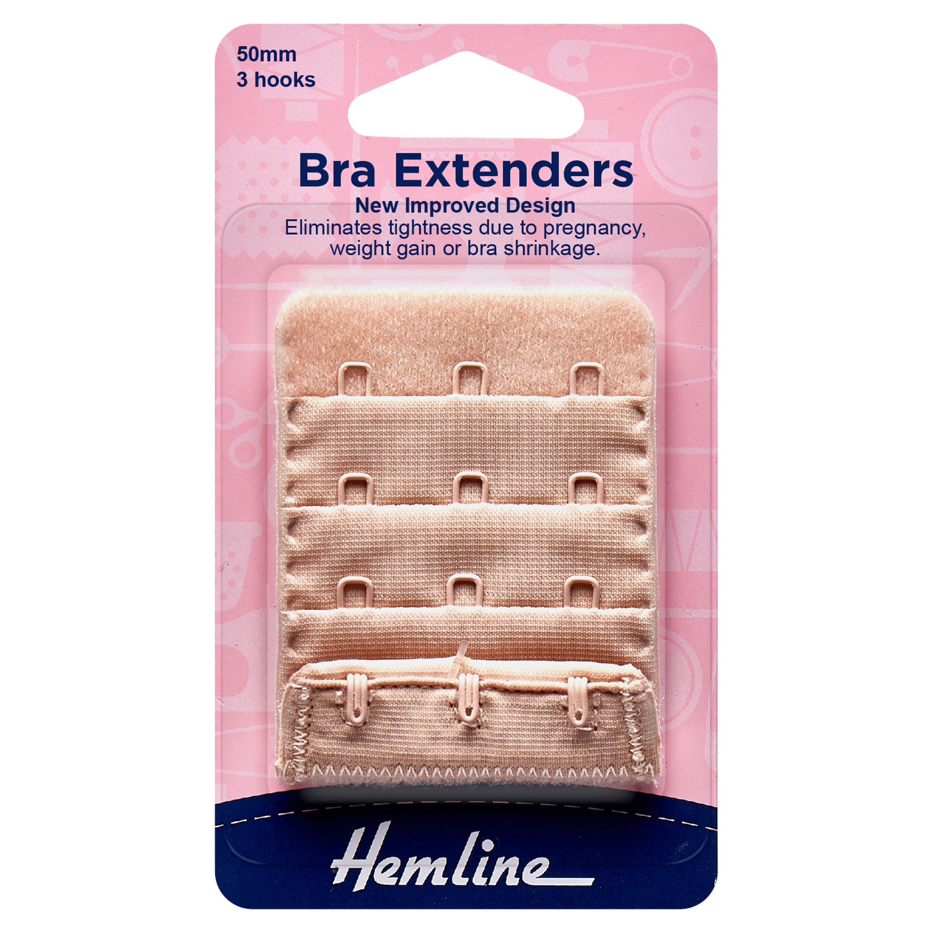 Hemline Bra Back Extenders: 50mm