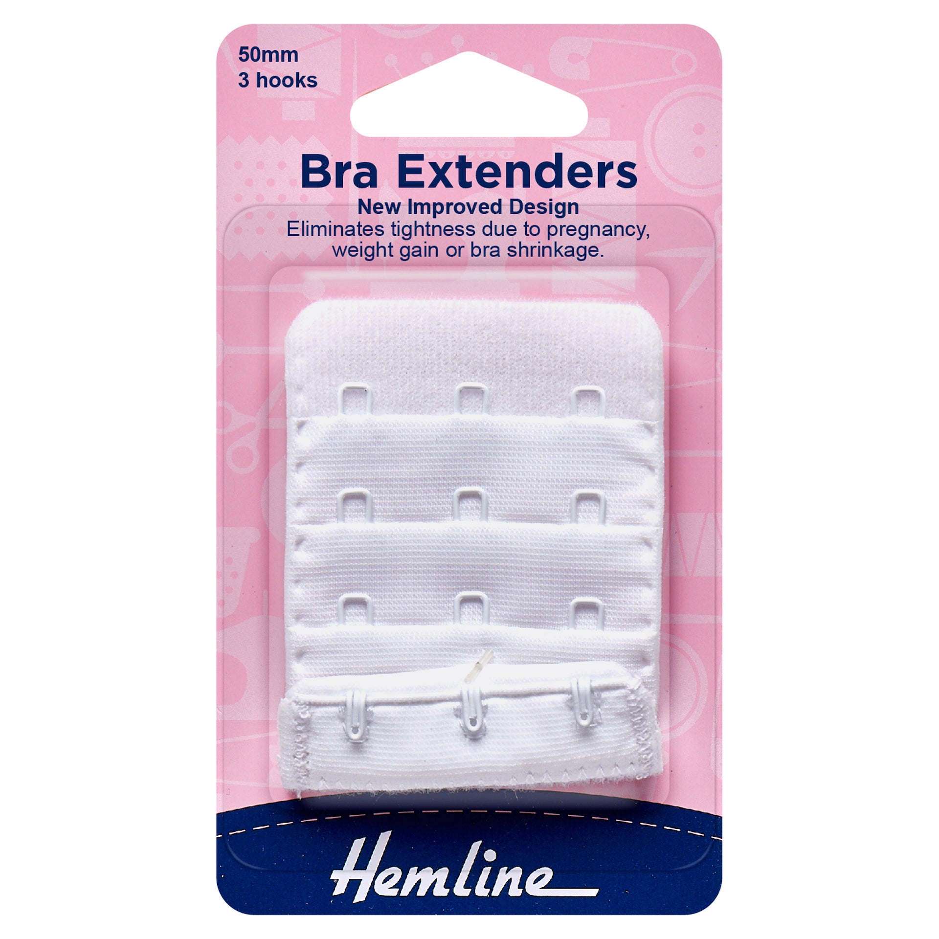 Hemline Bra Back Extenders: 50mm