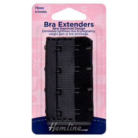 Hemline Bra Back Extenders: 75mm - Bra Extender