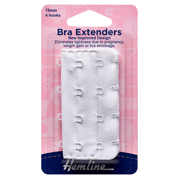 Hemline Bra Back Extenders: 75mm