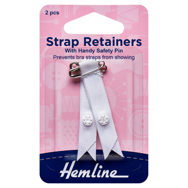 Hemline Shoulder Strap Retainer with Safety Pin