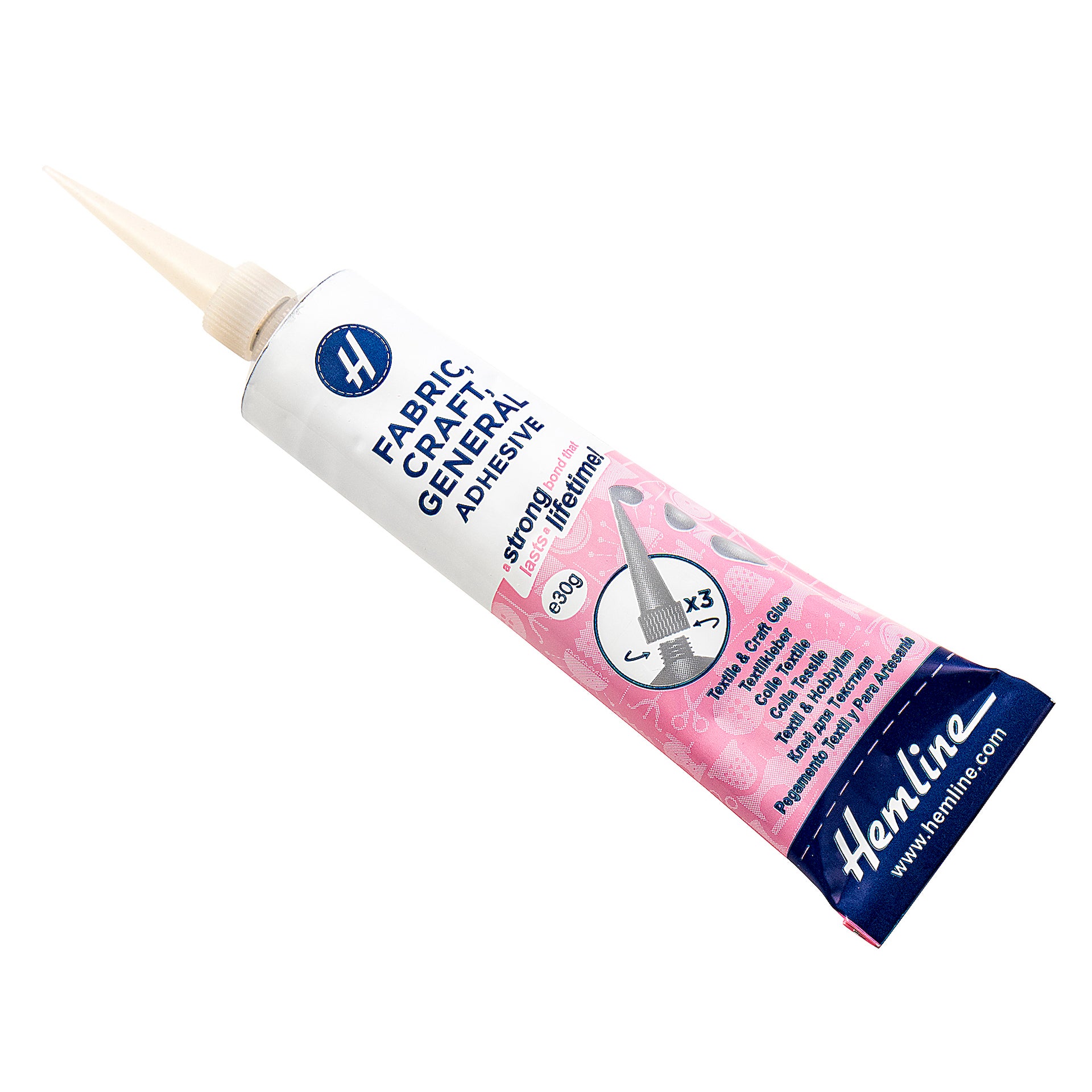 Hemline Adhesive: Fabric, Craft & General Use Glue: 30g