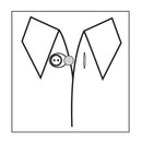 Hemline Collar Expanders: Metal - Assorted - 3pcs-2