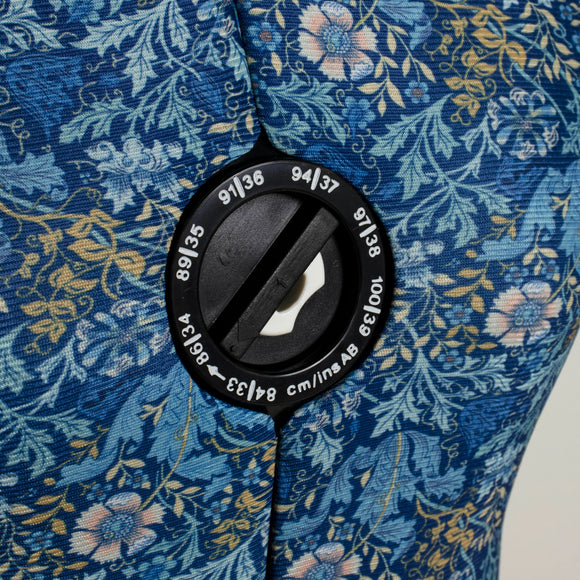 Hobby Gift: Adjustable Dress Form Dressmaker's Mannequin – Woodblock Floral Print