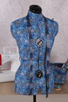 Cadeau idéal pour les passionnés de couture : mannequin de couture ajustable – motif floral imprimé sur bois