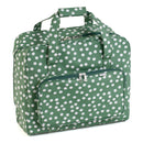 Hobby Gift: Sewing Machine Bag: Matt PVC: Khaki Spot: Item size: (d/w/h) 20 x 44 x 38cm.-1