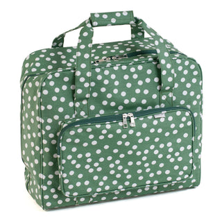 Hobby Gift: Sewing Machine Bag: Matt PVC: Khaki Spot: Item size: (d/w/h) 20 x 44 x 38cm.