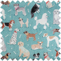 Hobby Gift: Sewing Machine Bag: Matt PVC: Dogs: Item size: (d/w/h) 20 x 44 x 38cm.