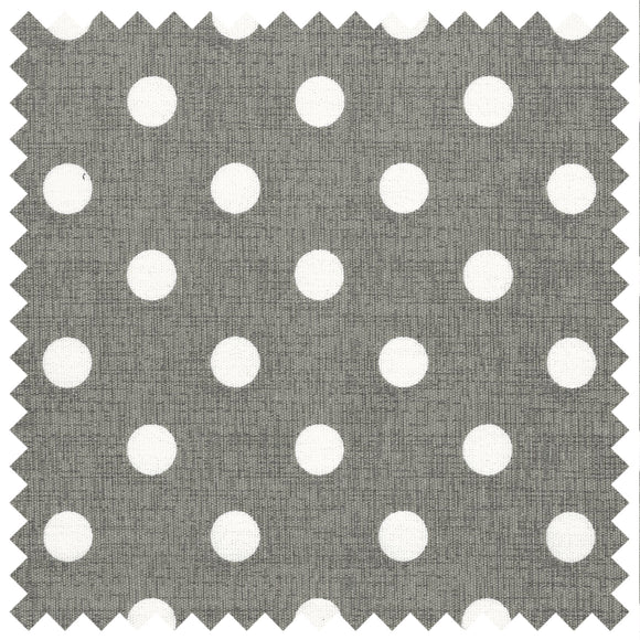 Hobby Gift: Knitting Bag: Grey Linen Polka Dot: Item size: (d/w/h) 16 x 43 x 19cm.