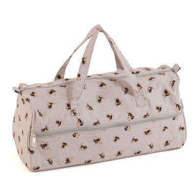 Hobby Gift: Knitting Bag: Bees: Item size: (d/w/h) 16 x 43 x 19cm. - Storage Bags