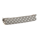 Hobby Gift: Knitting Pin Case: Soft: Grey Polka Dot: Item size: (d/w/h) 11 x 46 x 7cm.-1