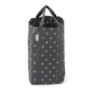 Hobby Gift: Knitting Bag with Pin Storage: Reversible: Charcoal Spot: Item size: (d/w/h) 15 x 41 x 19.5cm.-1