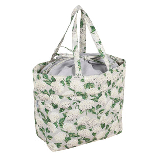 Hobby Gift: Craft Bag (L): Drawstring: Hydrangea: Item size: (d/w/h) 18 x 32 x 34cm.