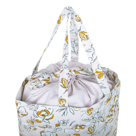 Hobby Gift: Craft Bag (M): Drawstring: Spring Floral: Item size: (d/w/h) 17 x 30 x 28cm.