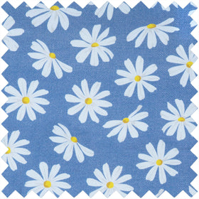 Hobby Gift: Craft Bag (M): Drawstring: Denim Daisies: Item size: (d/w/h) 17 x 30 x 28cm.