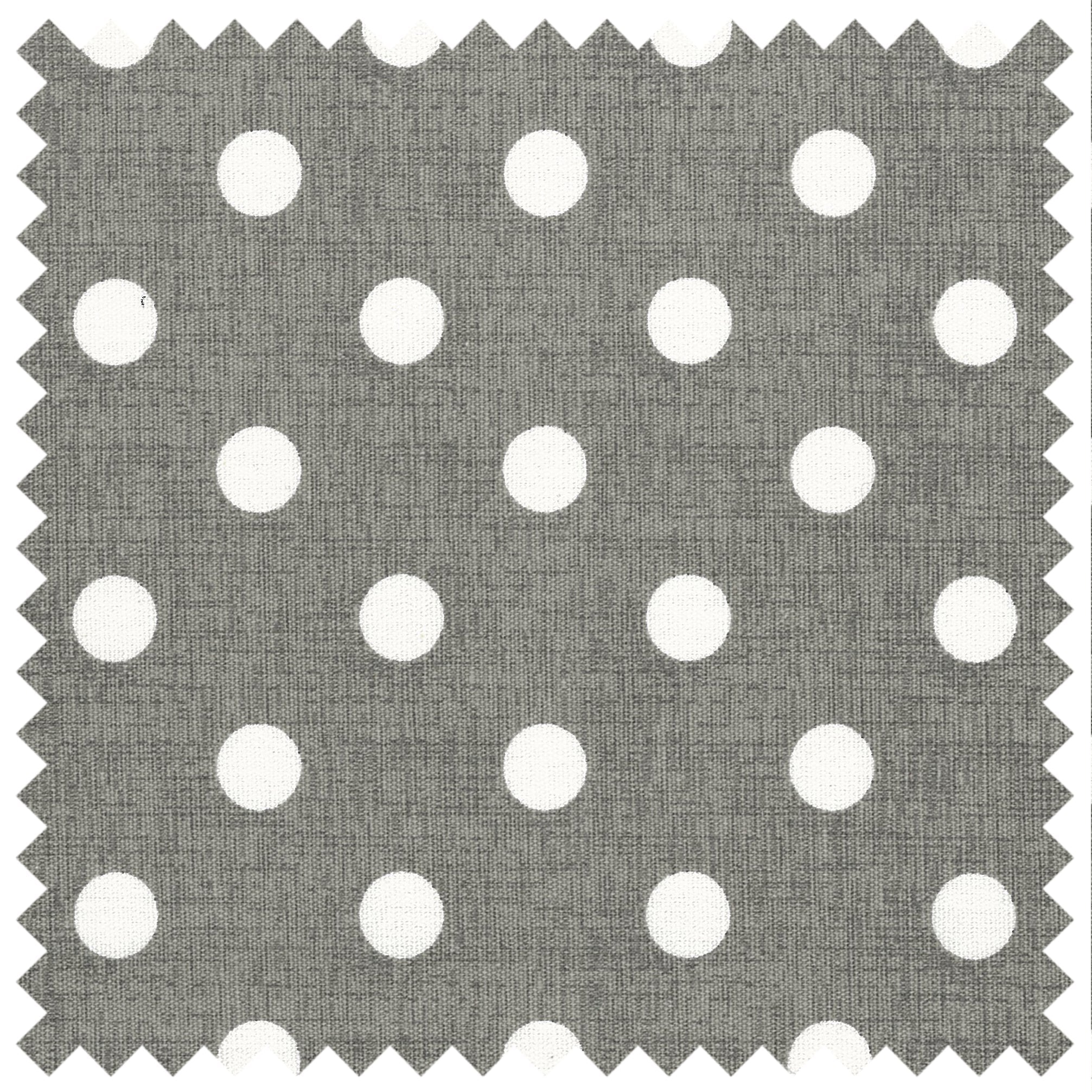 Hobby Gift: Craft Bag: Matt PVC: Grey Linen Polka Dot: Item size: (d/w/h) 13 x 36 x 31cm.