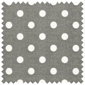 Hobby Gift: Craft Bag: Matt PVC: Grey Linen Polka Dot: Item size: (d/w/h) 13 x 36 x 31cm.
