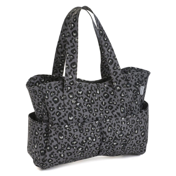 Hobby Gift: Craft Bag: Matt PVC: Leopard: Item size: (d/w/h) 13 x 36 x 31cm.