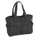 Hobby Gift: Craft Bag: Matt PVC: Black Star: Item size: (d/w/h) 13 x 36 x 31cm.