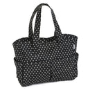 Hobby Gift: Craft Bag: Matt PVC: Black Star: Item size: (d/w/h) 13 x 36 x 31cm.-1